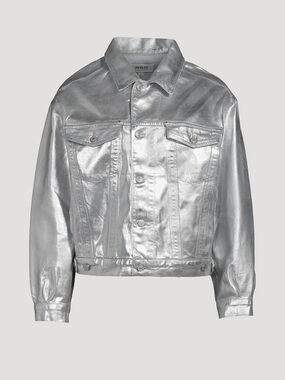 Agolde Silver Denim Jacket